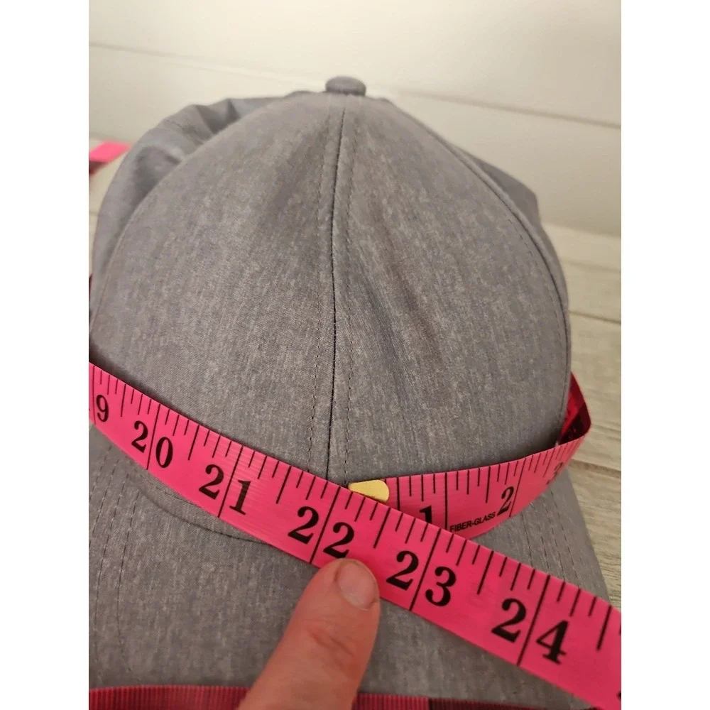 Layer 8 Gray Athletic Baseball Hat Cap Heathered Logo Men's One Size